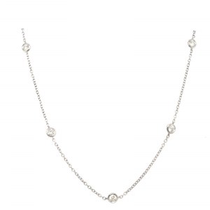 4.37 GR WHITE GOLD CHOKER WITH DIAMONDS - DH-P230
