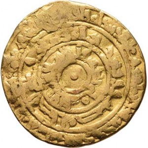 Fátimovci, Al Mustansir, 1036 - 1094, Dínár, AH.448 (= 1056), mincovna Misr (Egypt), podob.