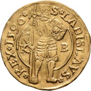 Rudolf II., 1576 - 1612, Dukát 1596 KB, Kremnica, Husz.1002, Hal.316, 3.434g,