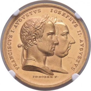 František II., 1792 - 1835, 8-dukátová medaile 1824 - prémie lékařské akademie -