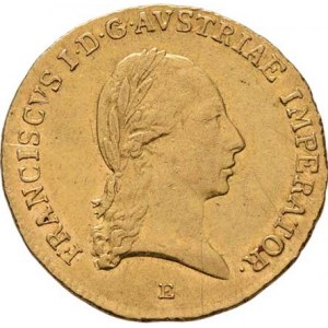 František II., 1792 - 1835, Dukát 1824 E, Karlovský Bělehrad, 3.471g, nep.hr.,
