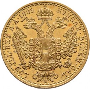 František Josef I., 1848 - 1916, Dukát 1895, 3.487g, nep.rysky, nep.skvrnky, pěkná