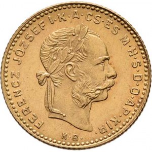 František Josef I., 1848 - 1916, 4 Zlatník 1891 KB - se znakem Rijeky (pouze 32.000