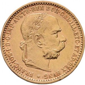 František Josef I., 1848 - 1916, 10 Koruna 1897, 3.372g, nep.hr., nep.rysky, pěkná