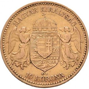 František Josef I., 1848 - 1916, 10 Koruna 1892 KB, 3.355g, nep.hr., nep.rysky, pěkná