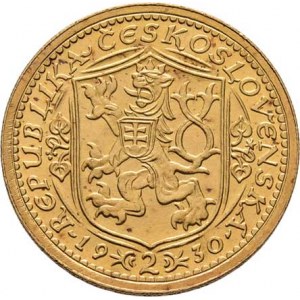 Československo, období 1918 - 1939, 2 Dukát 1930 (raženo pouze 942 ks), 6.974g, nep.hr.,