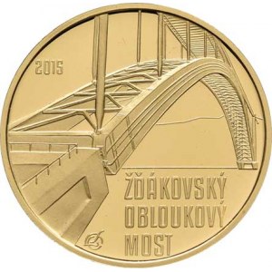Česká republika, 1993 -, 5000 Koruna 2015 - Žďákovský obloukový most (Au999,