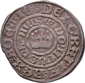 Ludvík I., 1516 - 1526, Pražský groš, Jáchymov, N-V.5/1b, Há.I.a/3, 2.513g,