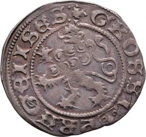 Ludvík I., 1516 - 1526, Pražský groš, Jáchymov, N-V.5/1b, Há.I.a/3, 2.513g,