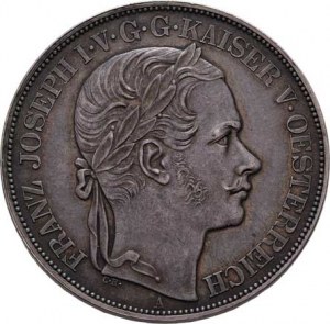 Rakouská a spolková měna, údobí let 1857 - 1892, 2 Tolar spolkový 1857 A - Jižní dráha - lístky