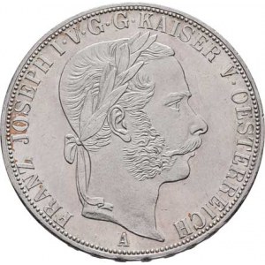 Rakouská a spolková měna, údobí let 1857 - 1892, 2 Tolar spolkový 1867 A (pouze 8.300 ks), 36.934g,