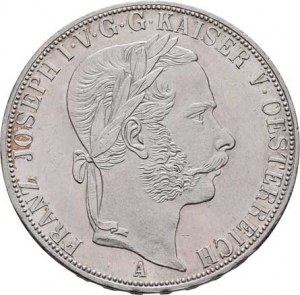 Rakouská a spolková měna, údobí let 1857 - 1892, 2 Tolar spolkový 1867 A (pouze 8.300 ks), 36.934g,