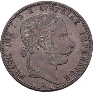 Rakouská a spolková měna, údobí let 1857 - 1892, 2 Zlatník 1869 A, 24.643g, nep.hr., nep.rysky, pěk