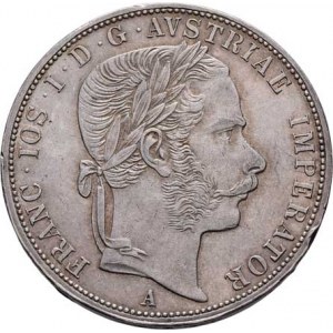 Rakouská a spolková měna, údobí let 1857 - 1892, 2 Zlatník 1870 A, 24.551g, hr., nep.rysky, pěkná