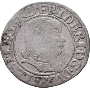 Lehnice-Břeh, Friedrich II., 1495 - 1547, Groš 1544, Sa.28 (obr.15), Kop.4924, 1.935g,