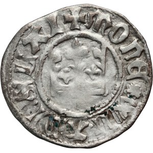 Władysław Jagiełło 1386-1434, half-penny, Kraków, unsigned, early K. Jagiellonian half-penny style