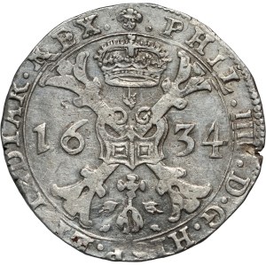 Belgium, Spanish Netherlands, Philipp IV, Patagon 1634, Brussels