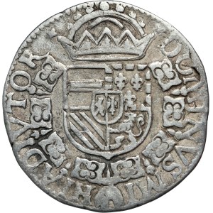Spanish Netherlands, Overjissel, Philipp II, 1/4 Taler (Bourgondische) 1591, Kampen Extremely Rare