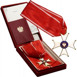 III RP, Commander's Cross, Order of Polonia Restituta Class III, with ID and box.