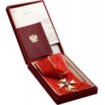III RP, Commander's Cross, Order of Polonia Restituta Class III, with ID and box.