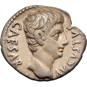 Roman Empire, Octavian Augustus 27 BC-14 AD, Denarius, Colonia Patricia