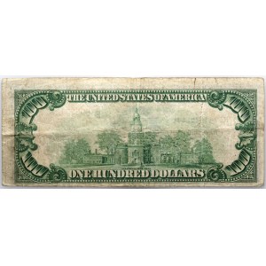 USA, Federal Reserve Bank of New York, 100 Dollars 1929