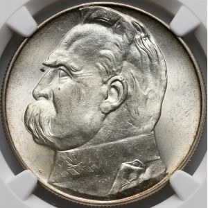 Second Republic, 10 gold 1939, Warsaw, Jozef Pilsudski