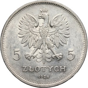 II RP, 5 zloty 1928, Warsaw, Nike