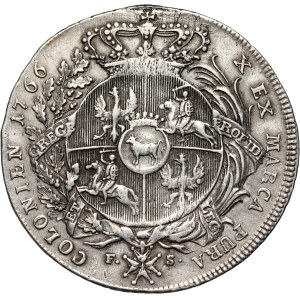 Stanislaw August Poniatowski, 1766 FS thaler, Warsaw, Armourer
