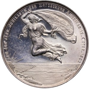 Germany, medal from 1892, Christopher Columbus, Berlin