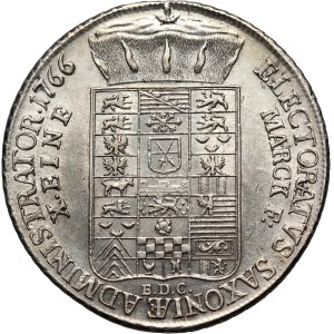 Xavier (as administrator), 1766 EDC thaler, Dresden