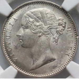 Indie Brytyjskie, Wiktoria, 1/2 rupii 1840, Kalkuta