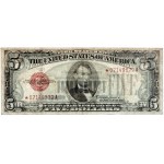 États-Unis d'Amérique, 5 dollars 1928, billet à cours légal, série de remplacement
