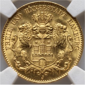 Germany, Hamburg, 10 Mark 1902 J, Hamburg
