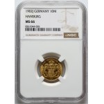 Germany, Hamburg, 10 Mark 1902 J, Hamburg