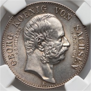 Germany, Saxony, George I, 2 Mark 1904 E, Death of King George