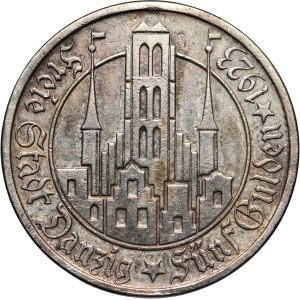 Free City of Danzig, 5 guilders 1923, Utrecht, Church of the Virgin Mary
