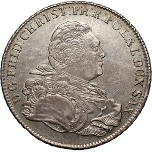 Frederick Krystian, thaler 1763 IFôF, Leipzig