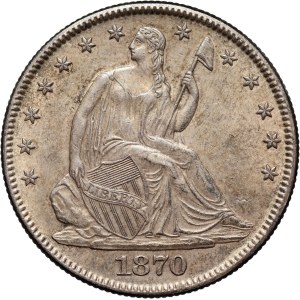 Vereinigte Staaten von Amerika, 1/2 Dollar 1870, Philadelphia, Freiheitsstatue