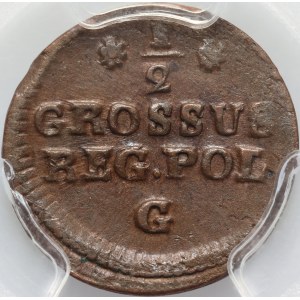 Stanislaw August Poniatowski, 1/2 penny 1766 G, Warsaw