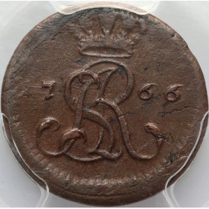 Stanislaw August Poniatowski, 1/2 penny 1766 G, Warsaw
