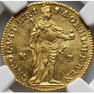Ungheria, Carlo VI, ducato 1740 KB, Kremnica