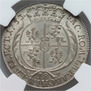 August III, ort 1753 EC, Leipzig