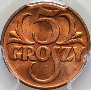 II RP, 5 groszy 1938, Varsovie