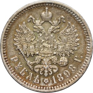 Russia, Nicolas II, Rouble 1898 (АГ), St. Petersburg