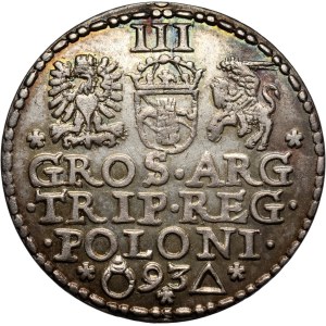Sigismond III Vasa, trojak 1593, Malbork