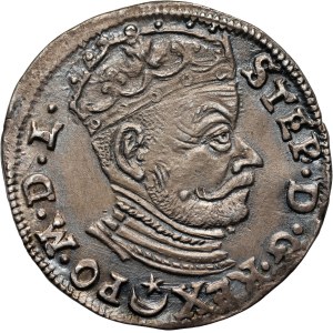 Stefan Batory, trojak 1582, Vilnius