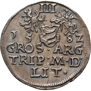 Stefan Batory, trojak 1582, Vilnius