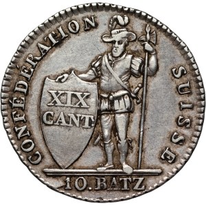 Svizzera, Vaud, 10 batzen 1811, Losanna