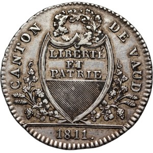 Svizzera, Vaud, 10 batzen 1811, Losanna